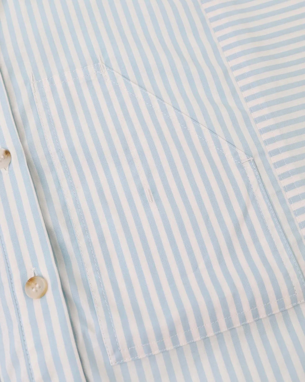 LF Markey | Ruskin Shirt | Sky Blue stripe