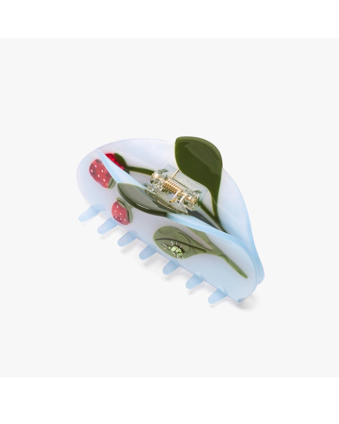 Winona Irene | Forest Berry Strawberry Jewel Beetle | Hair Claw