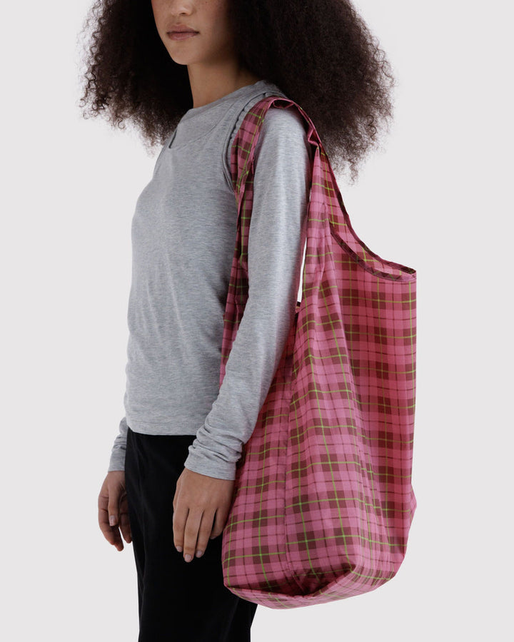 Baggu | Big Baggu | Azalea Pink Tartan