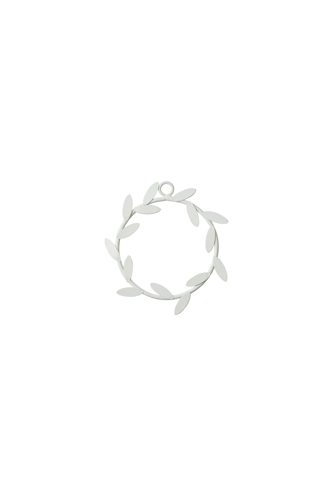 Fog Linen | Wreath Olive Small | White