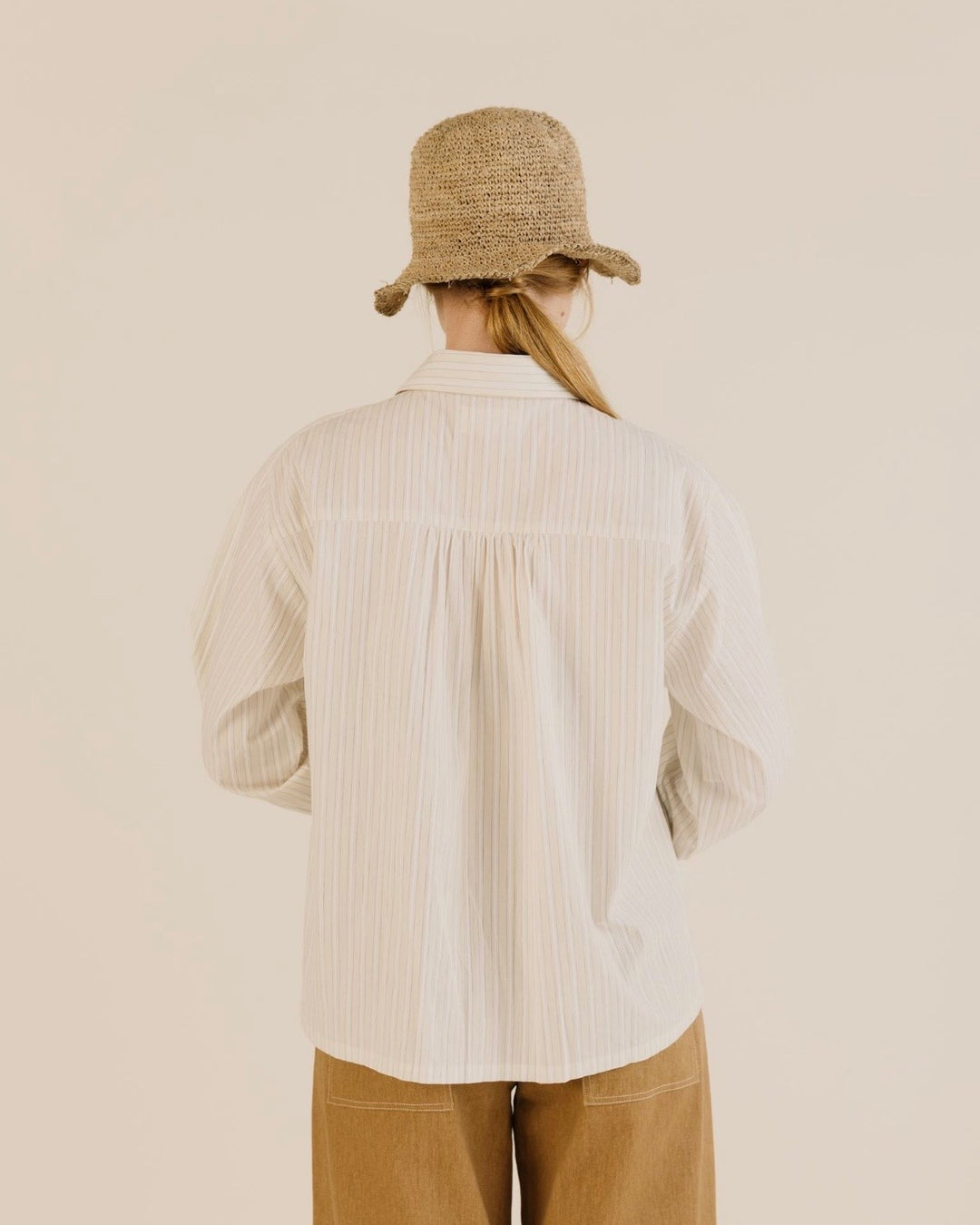 Sideline | Amelie Shirt | Soft Yellow stripe