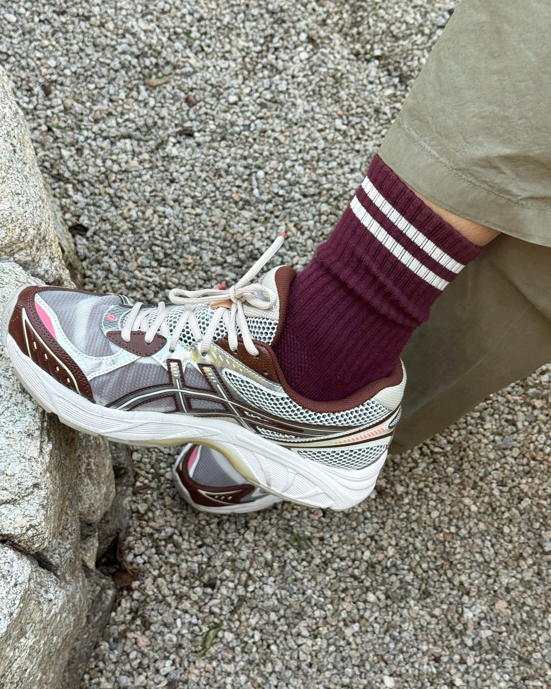 Le Bon Shoppe | Extended Boyfriend Socks | Maroon