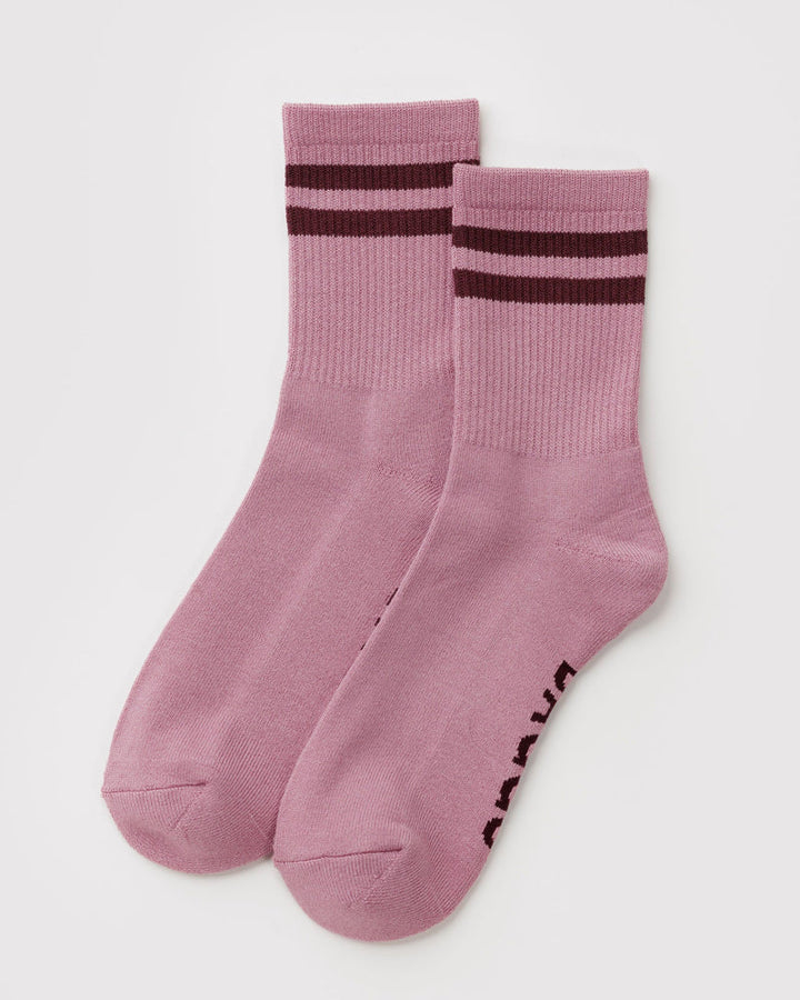 Baggu | Ribbed Sock | Wild Plum Stripe
