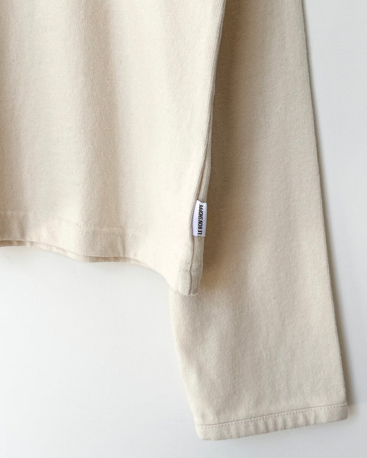 Le Bon Shoppe | Soft Jersey Snap Cardigan | Natural
