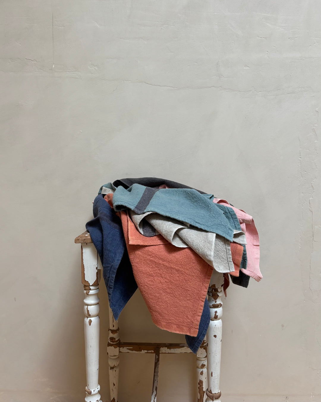 Charvet Editions | French Linen tea towel | Brick
