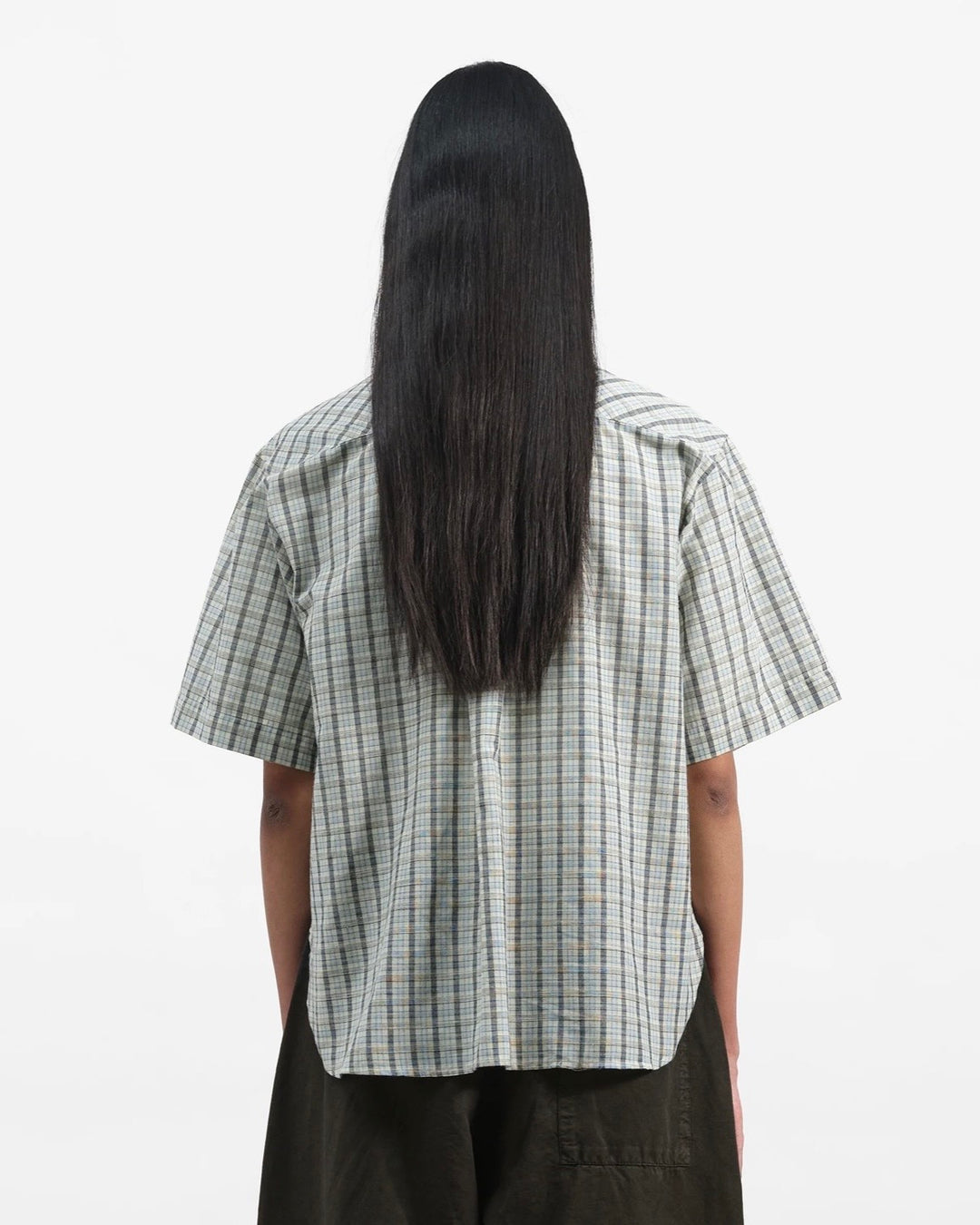 YMC | Eva Shirt | Cutting Table Blue Check