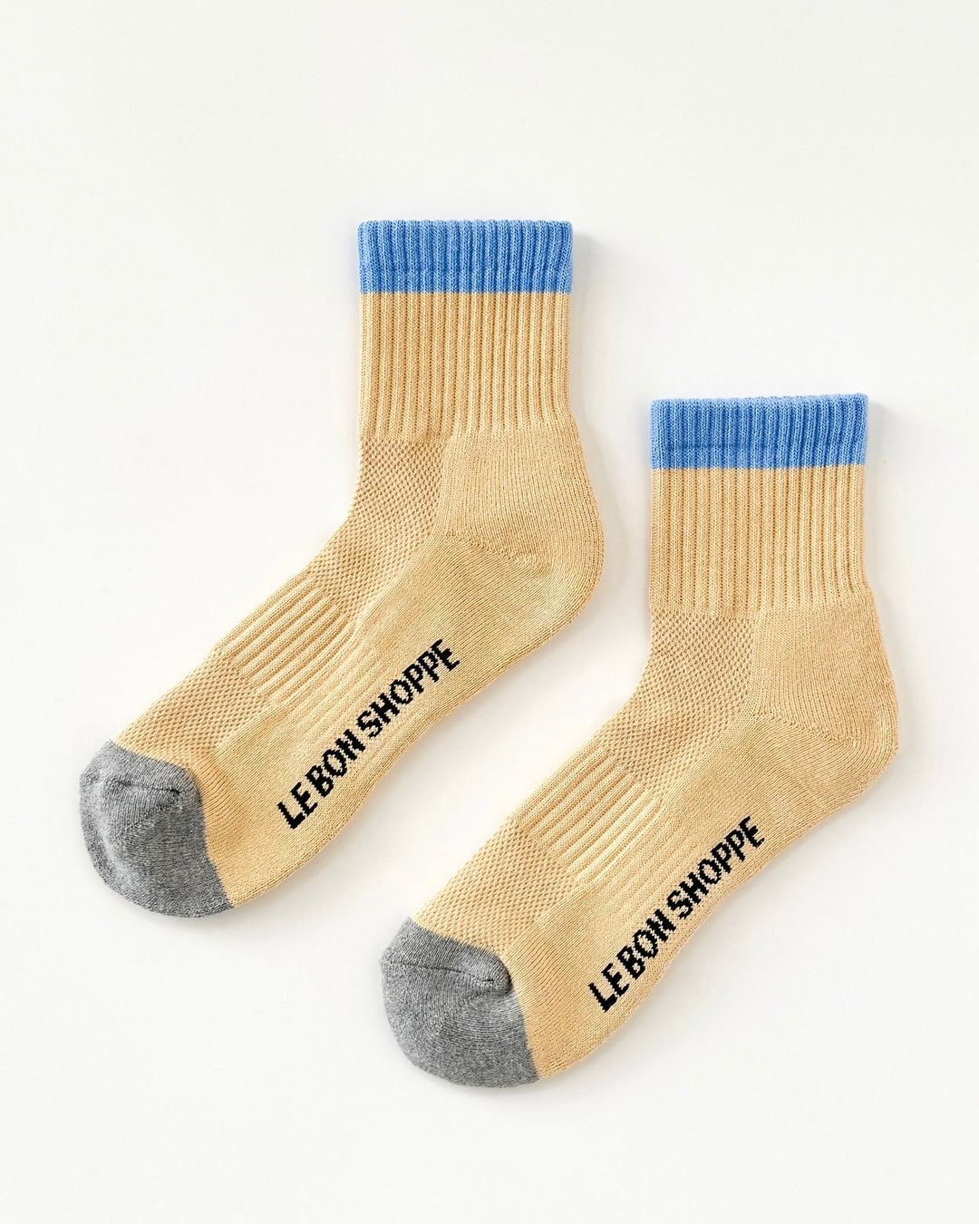 Le Bon Shoppe | Colour Block Girlfriend Sock | Yellow Blue
