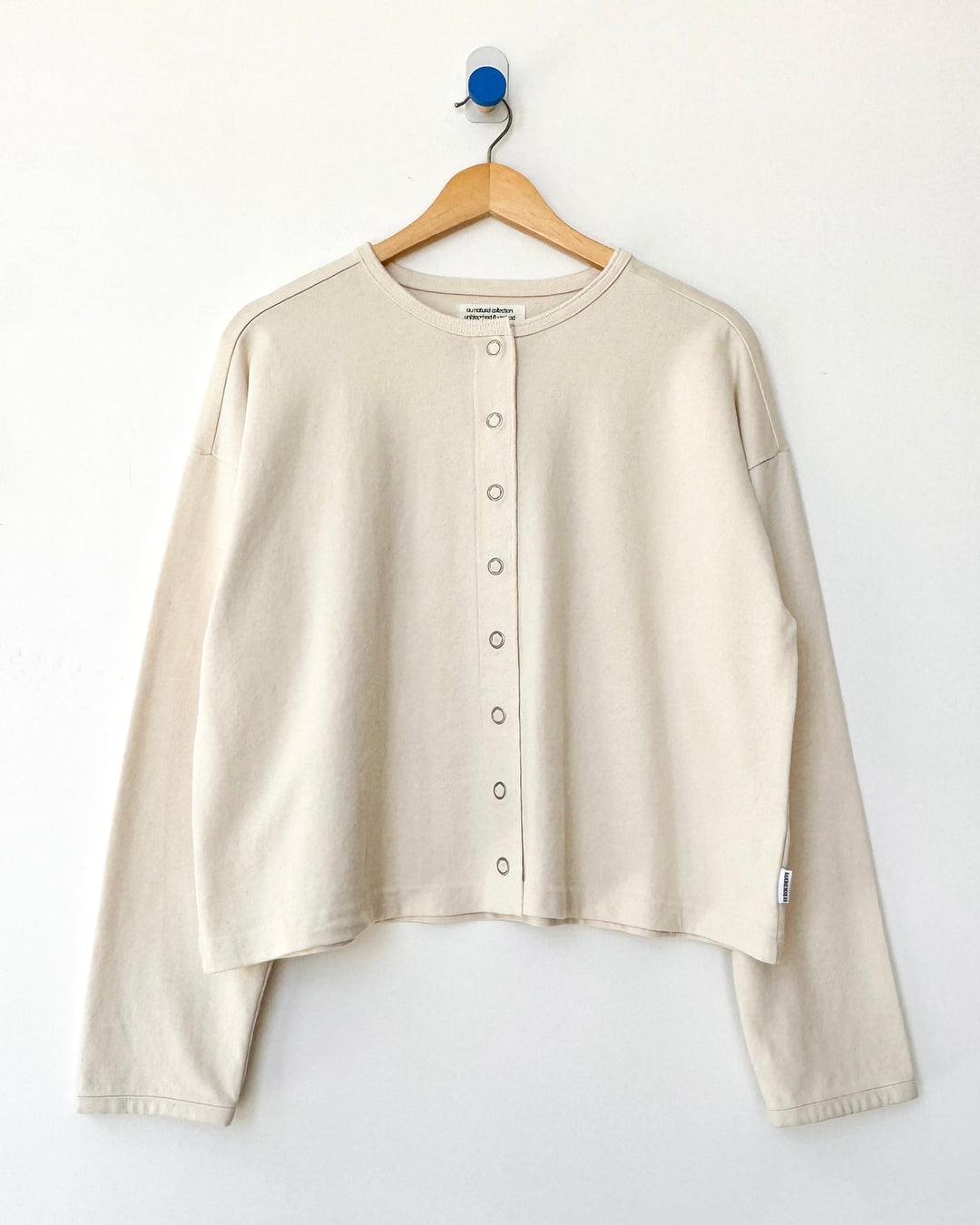 Le Bon Shoppe | Soft Jersey Snap Cardigan | Natural